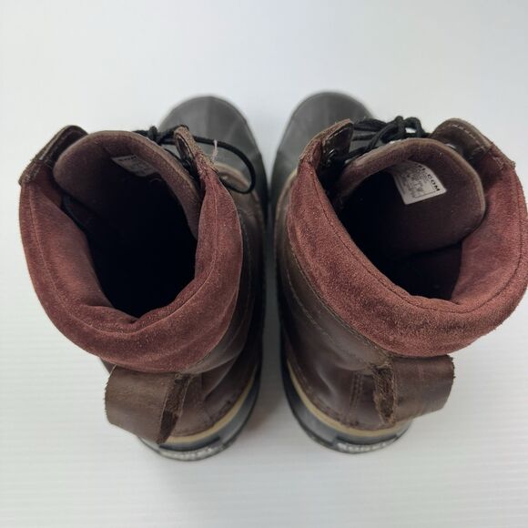 Sorel Men’s Waterproof Duck Boots Brown Leather Rubber Size 12 NM1704-259 - Picture 15 of 15